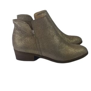 Splendid Hamptyn Gold Sparkle Ankle Boots 7M